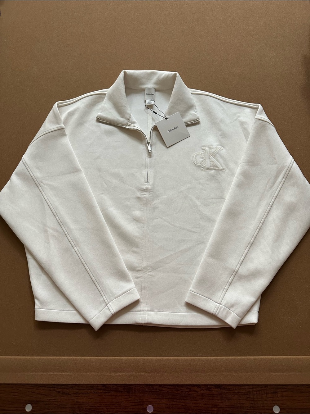 Calvin Klein Women’s Half-Zip Pullover with CK Logo